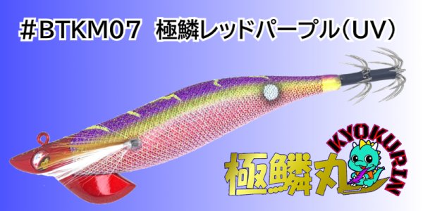 画像1: #BTKM07 極鱗レッドパープル(UV) 3.5号30g  極鱗丸オリカラ2025Newカラー SQUIDMANIA WILDCHASE/B-TR (1)