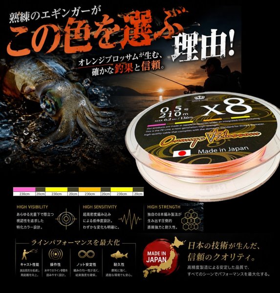 画像2: SQUIDMANIA オレンジブロッサム X8-PE  (2)