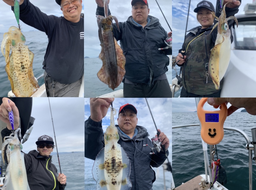 徳島遊漁船極鱗丸ティップランの10月の釣果(2025.10.25)