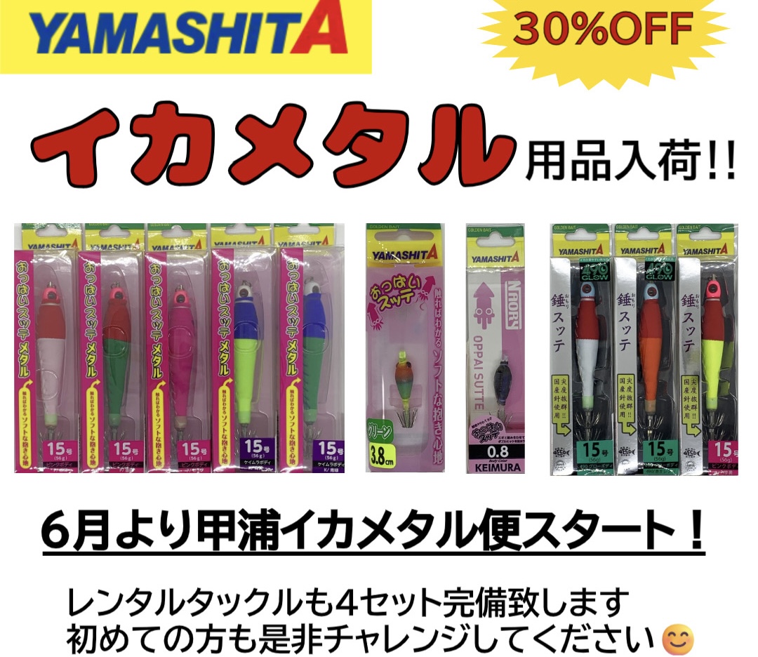 イカメタル用品入荷！