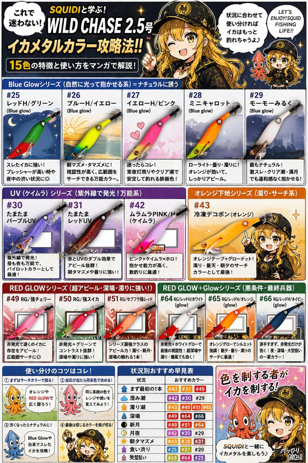 WILD CHASE 2.5号 イカメタルカラー入荷‼